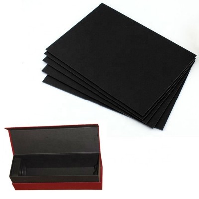 Laminated parperbord solid cardboard full black color paper