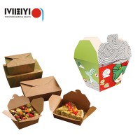 Recycled take away boxes disposable paper food pail