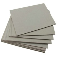 China Manufacture 1.5MM Laminated paperboard black paperboard with grey back  Book cover grey chip board